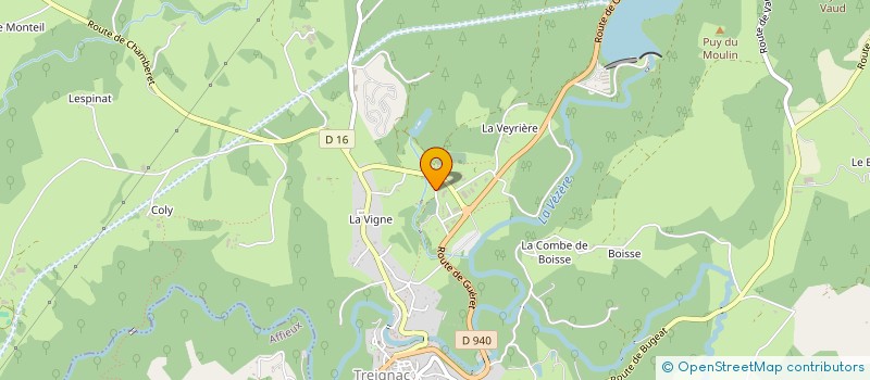 localisation de l'entreprise SCI AVEIRO  TREIGNAC