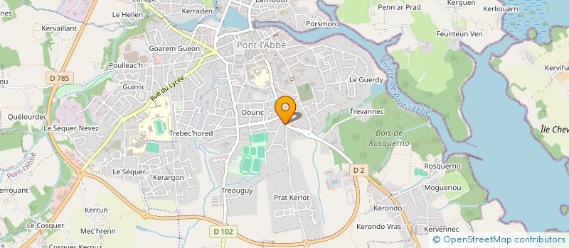 localisation de l'entreprise SCI AVEL MOR  PONT-L'ABBE