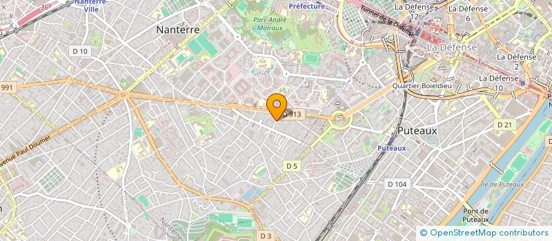 localisation de l'entreprise SCI AVEL ZIL  NANTERRE