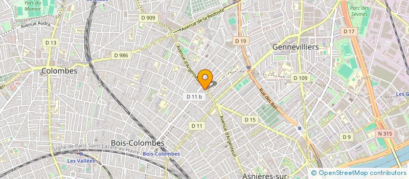 localisation de l'entreprise SCI AVELIN 59 à BOIS-COLOMBES