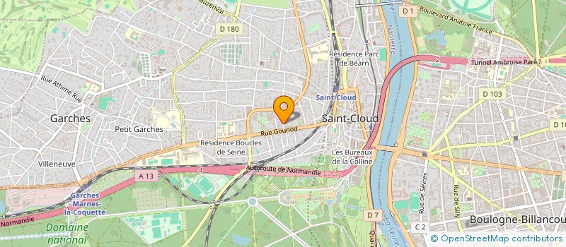 localisation de l'entreprise SCI AVELINE CAB à SAINT-CLOUD