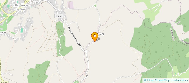 localisation de l'entreprise SCI AVEN  VILLENEUVE-DE-BERG