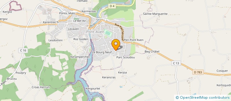 localisation de l'entreprise SCI AVEN LAITA IV  PONT-AVEN