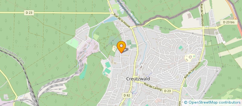 localisation de l'entreprise SCI AVENIR 150  CREUTZWALD