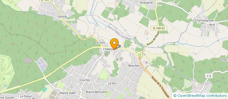 localisation de l'entreprise SCI AVENIR 2010  SAINT-PALAIS-SUR-MER