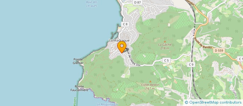localisation de l'entreprise SCI AVENIR à SAINT-CYR-SUR-MER