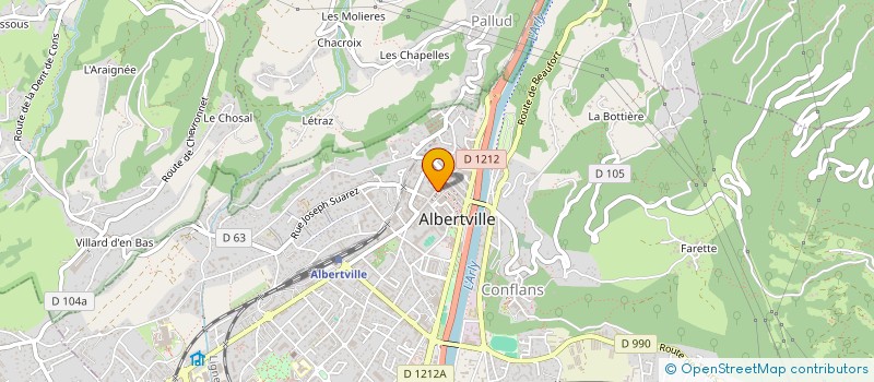 localisation de l'entreprise SCI AVENIR  ALBERTVILLE