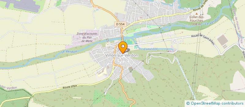 localisation de l'entreprise SCI AVENIR  VINON-SUR-VERDON