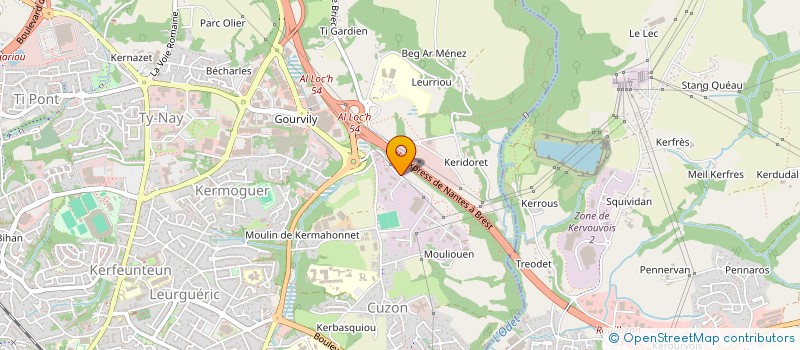 localisation de l'entreprise SCI AVENIR  QUIMPER