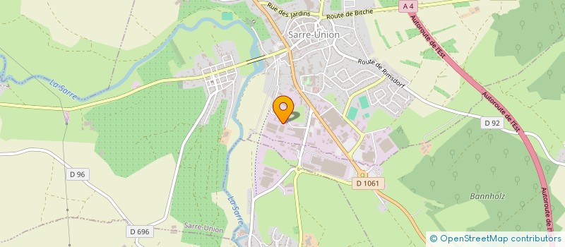 localisation de l'entreprise SCI AVENIR  SARRE-UNION