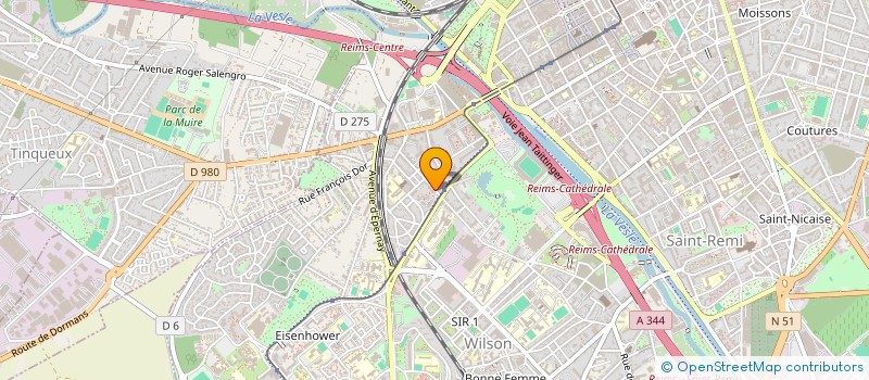 localisation de l'entreprise SCI AVENIR  REIMS