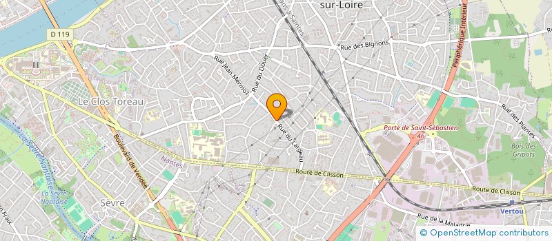 localisation de l'entreprise SCI AVENIR  SAINT-SEBASTIEN-SUR-LOIRE