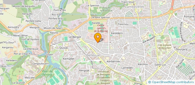 localisation de l'entreprise SCI AVENIR  BREST