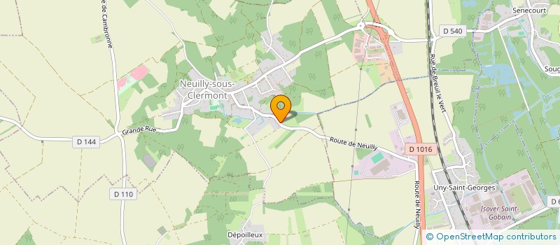 localisation de l'entreprise SCI AVENIR  NEUILLY-SOUS-CLERMONT