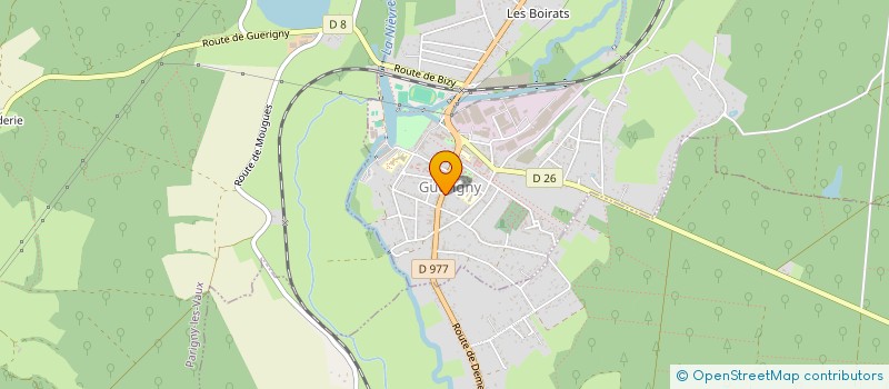 localisation de l'entreprise SCI AVENIR à GUERIGNY
