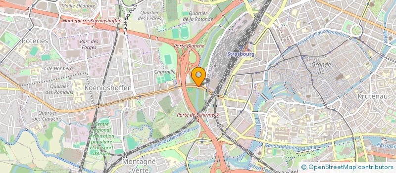 localisation de l'entreprise SCI AVENIR  STRASBOURG