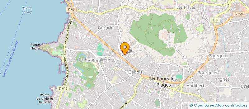 localisation de l'entreprise SCI AVENIR à SIX-FOURS-LES-PLAGES