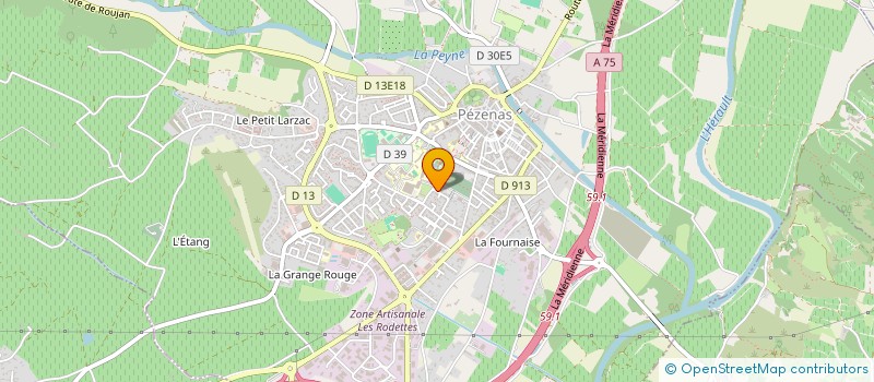 localisation de l'entreprise SCI AVENIR  PEZENAS