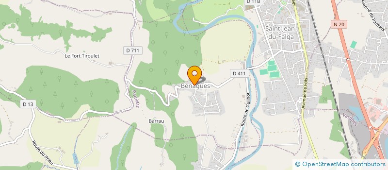 localisation de l'entreprise SCI AVENIR à BENAGUES