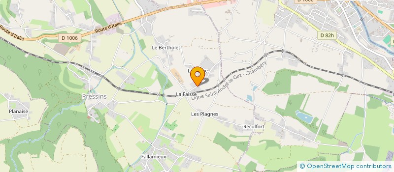 localisation de l'entreprise SCI AVENIR  PRESSINS