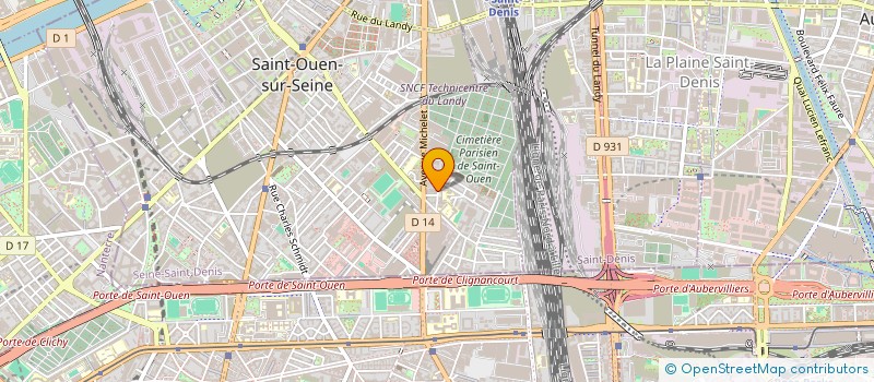 localisation de l'entreprise SCI AVENIR à SAINT-OUEN-SUR-SEINE