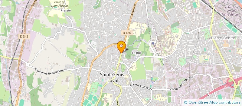 localisation de l'entreprise SCI AVENIR  SAINT-GENIS-LAVAL