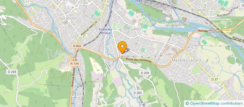 localisation de l'entreprise SCI AVENIR  GELOS