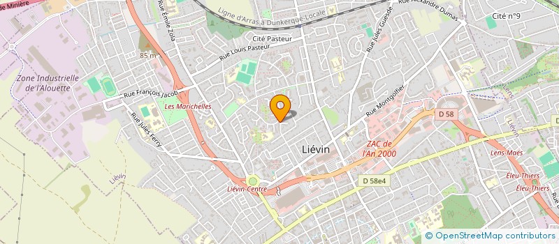 localisation de l'entreprise SCI AVENIR  LIEVIN