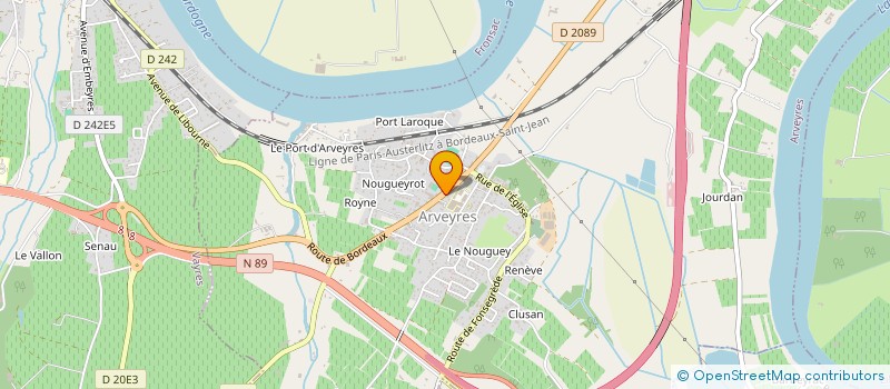 localisation de l'entreprise SCI AVENIR  ARVEYRES