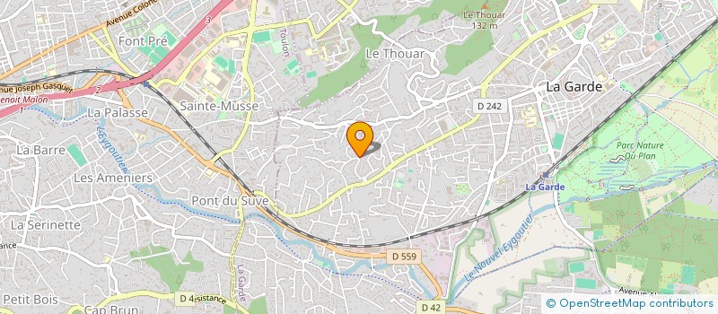 localisation de l'entreprise SCI AVENIR 6 à LA GARDE