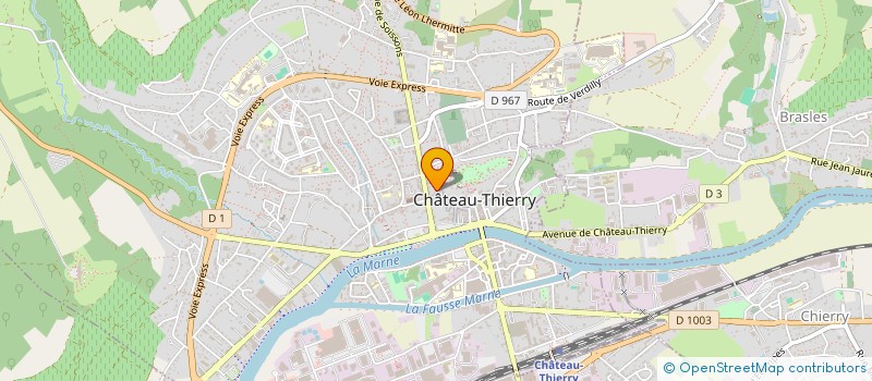 localisation de l'entreprise SCI AVENIR à CHATEAU-THIERRY