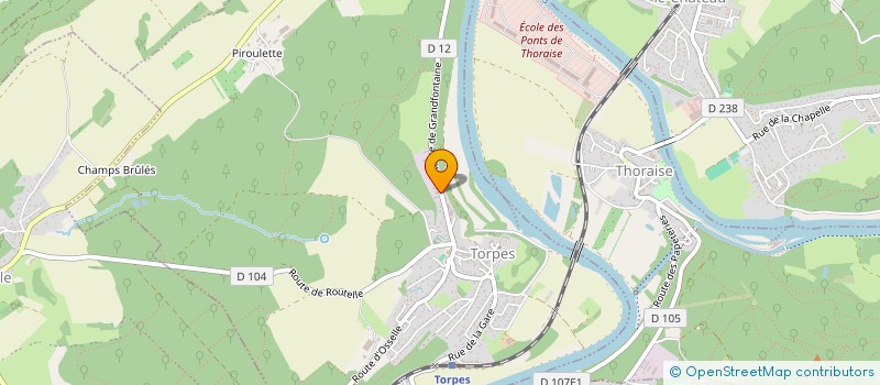 localisation de l'entreprise SCI AVENIR  TORPES