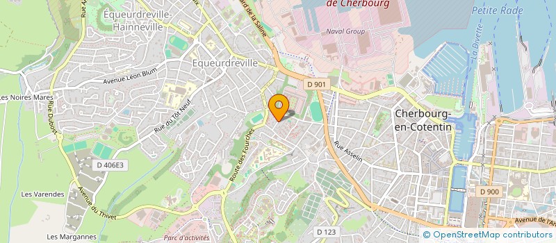 localisation de l'entreprise SCI AVENIR à CHERBOURG-EN-COTENTIN