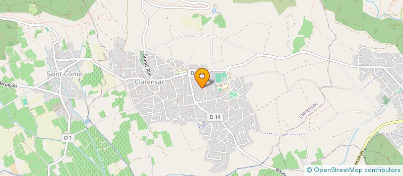 localisation de l'entreprise SCI AVENIR  CLARENSAC