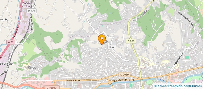 localisation de l'entreprise SCI AVENIR  BRIVE LA GAILLARDE