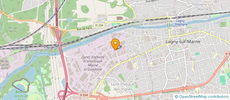 localisation de l'entreprise SCI AVENIR  LAGNY-SUR-MARNE