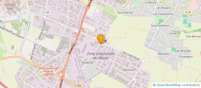 localisation de l'entreprise SCI AVENIR  GENAS