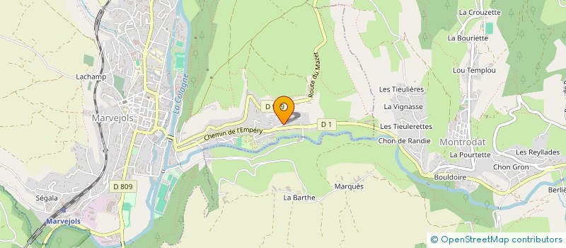 localisation de l'entreprise SCI AVENIR  MARVEJOLS