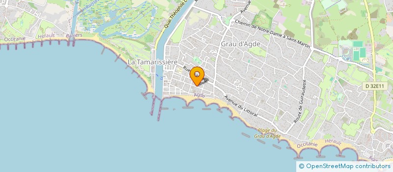 localisation de l'entreprise SCI AVENIR  AGDE