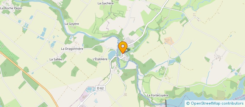 localisation de l'entreprise SCI AVENIR  LA BOISSIERE-DE-MONTAIGU