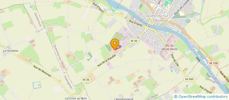 localisation de l'entreprise SCI AVENIR à QUESNOY-SUR-DEULE