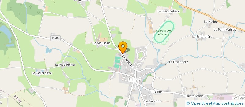 localisation de l'entreprise SCI AVENIR  ERBRAY