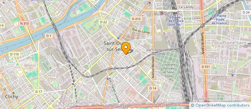 localisation de l'entreprise SCI AVENIR à SAINT-OUEN-SUR-SEINE