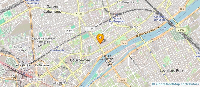 localisation de l'entreprise SCI AVENIR AUGET à COURBEVOIE