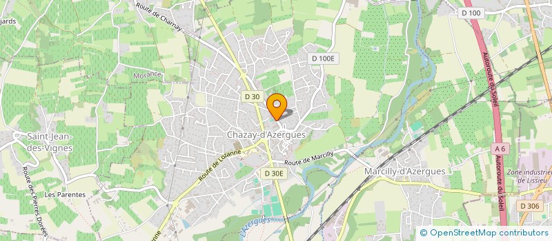 localisation de l'entreprise SCI AVENIR B  CHAZAY-D'AZERGUES