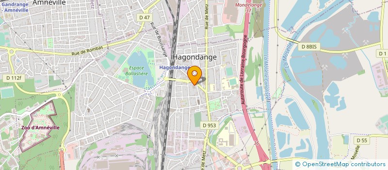 localisation de l'entreprise SCI AVENIR BUREAU  HAGONDANGE