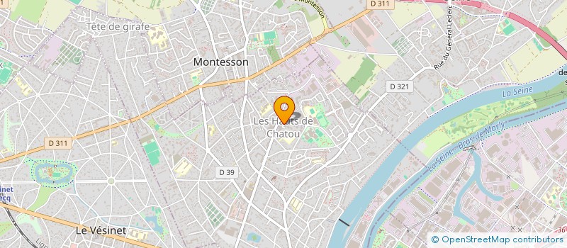 localisation de l'entreprise SCI AVENIR CB  CHATOU