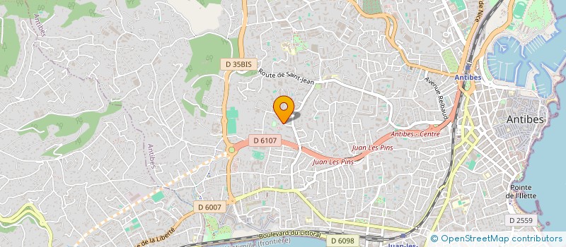localisation de l'entreprise SCI AVENIR COMMERCIAL à ANTIBES