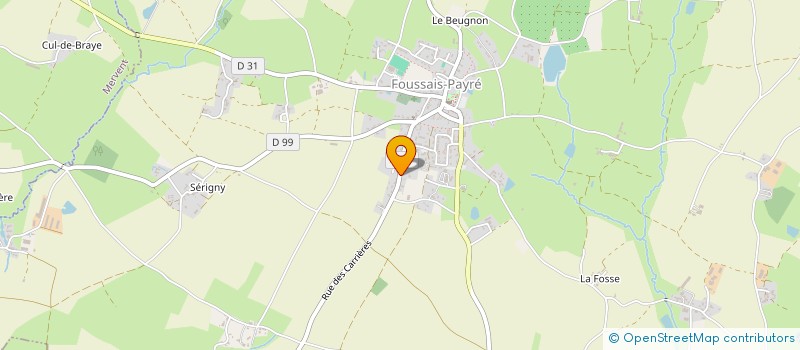 localisation de l'entreprise SCI AVENIR DES ORTIERS  FOUSSAIS-PAYRE