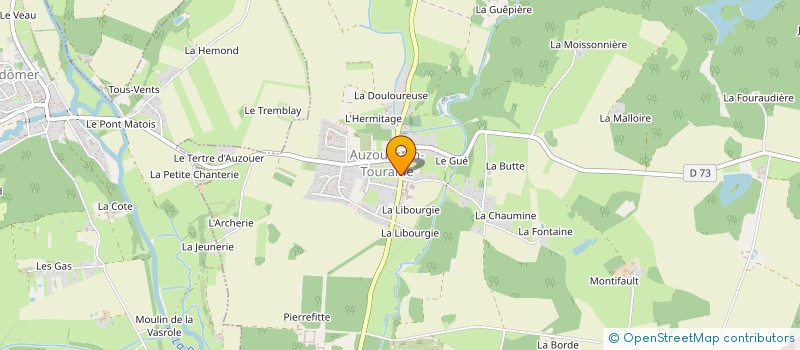 localisation de l'entreprise SCI AVENIR FAMILLE  AUZOUER-EN-TOURAINE